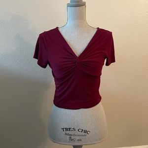 Maroon Ambiance Top